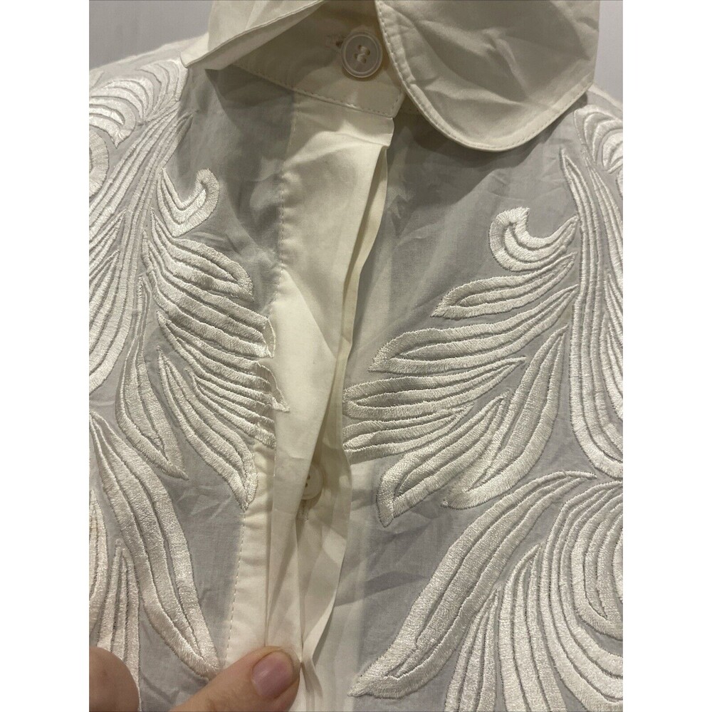 Stella McCartney Embroidered Blouse RTW 2012 Sz IT 40 Country Chic - Picture 6 of 15